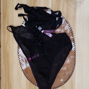 Adore Me NWT Black Two Pair Panties Size 3X